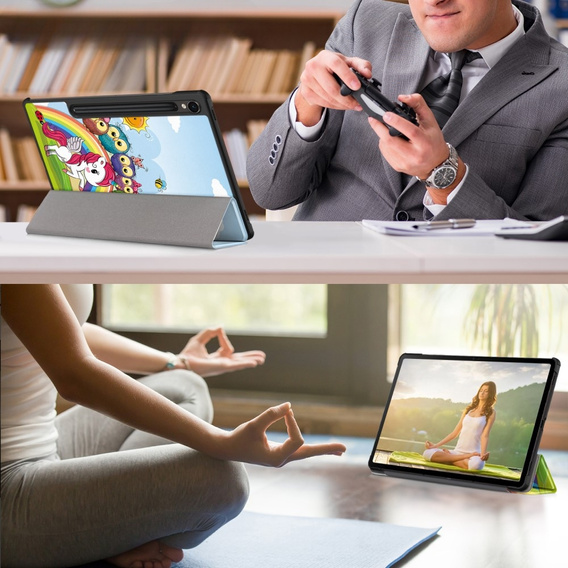 Telefontok a Samsung Galaxy Tab S9, Smartcase Hybrid Pen Slot, sweet animals