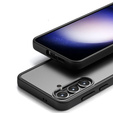 Tok Samsung Galaxy S24, Fusion Hybrid, kameravédelemmel, átlátszó / fekete