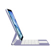 Billentyűzet tok iPad Air 13" 2024, Magnetic Keyboard Touchpad, lila