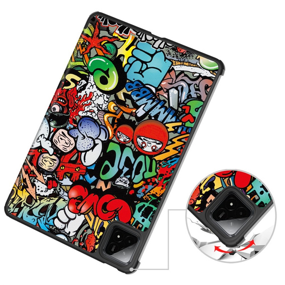 Tok Xiaomi Pad 7 / 7 Pro, Smartcase, graffiti