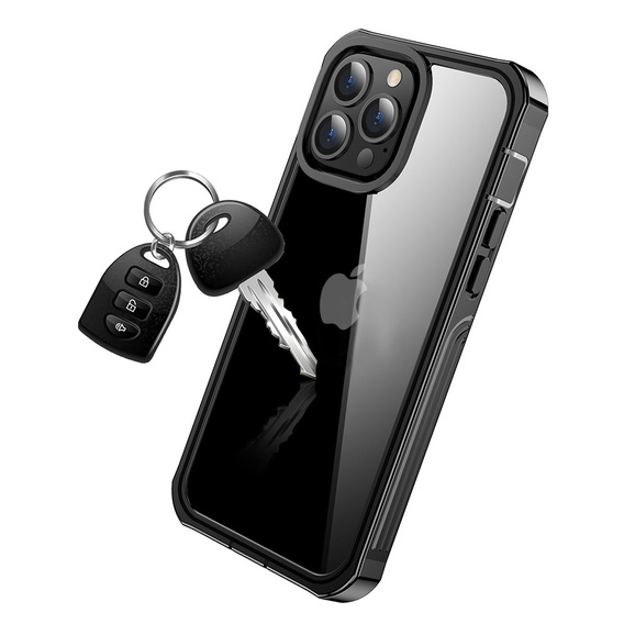 Tok iPhone 13 Pro Max készülékhez, Shockproof, fóliával, kék