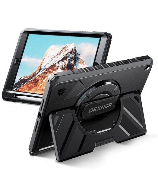 Dexnor 360° tok pánttal és tolltartóval iPad 10,2" 2021/2020/2019 (9./8./7. generáció)