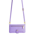 Pattintható tok a Motorola Moto G84 5G, Wallet Zipper Pocket, lila