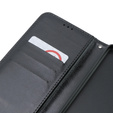 Pattintható tok a Oppo A58 4G, Crazy Horse Wallet, fekete