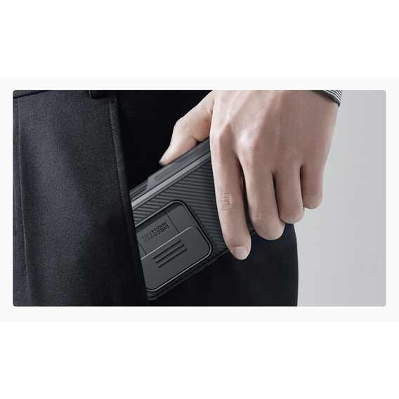 Tok Samsung Galaxy Z Fold4 5G, páncélozott Nillkin, CamShield Pro, fekete
