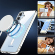 Tok a Samsung Galaxy S25+ Plus, Fusion Hybrid, MagSafe-hoz, átlátszó + üveg a képernyőhöz