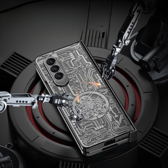 Tok Samsung Galaxy Z Fold 5 5G, Mechanical Legend, fekete