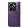 Pattintható tok a Infinix Hot 40i, Mandala, lila
