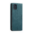 CASEME tok Samsung Galaxy A51, Leather Wallet Case, zöld