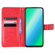 Pattintható tok a Motorola Moto G13 / G23 4G, Crazy Horse Wallet, piros
