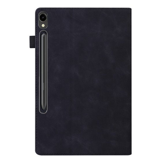 Tok Samsung Galaxy Tab S10 FE+ Plus, Classic, tolltartóval, fekete