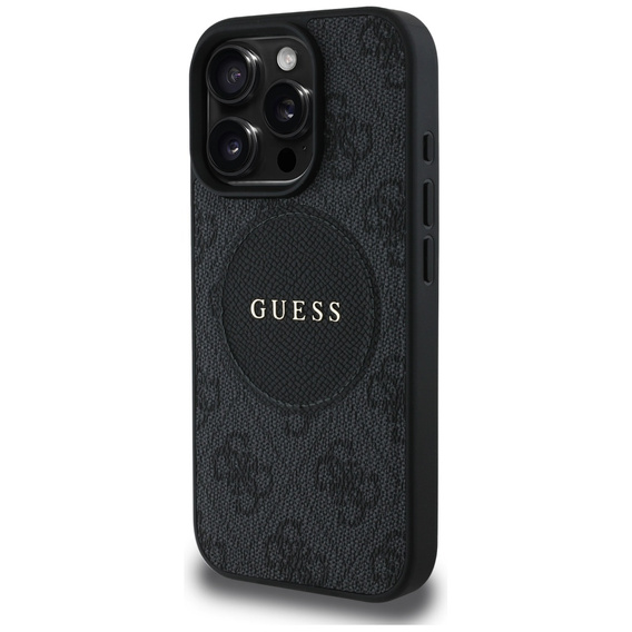 Guess 4G Circle klasszikus logóval, MagSafe-kompatibilis, iPhone 16 Pro-hoz