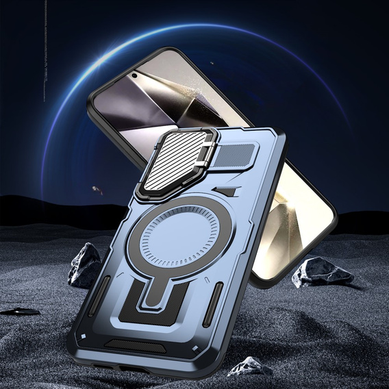 Tok Samsung Galaxy S24 FE, Military MagSafe with camera protection, kék