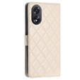 Pattintható tok a Oppo A38 4G / Oppo A18 4G, Wallet, BINFEN COLOR, bézs színű