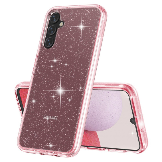 Telefontok a Samsung Galaxy A14 4G/5G, Glittery Powder, rózsaszín