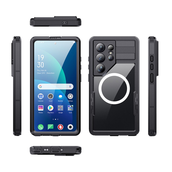 Redpepper MagSafe vízálló tok Samsung Galaxy S26 Ultra készülékhez, fekete