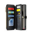 Tok CASEME Samsung Galaxy S25 Ultra, RFID Leather Wallet, vállpánttal, fekete