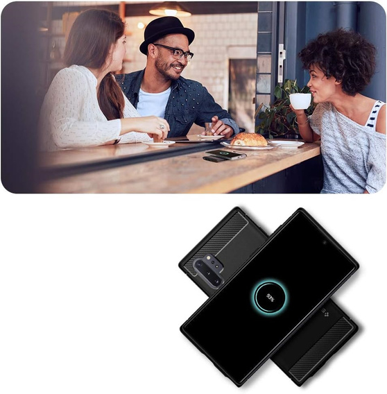 Telefontok Spigen a Samsung Galaxy Note 10+ Plus, Rugged Armor, fekete