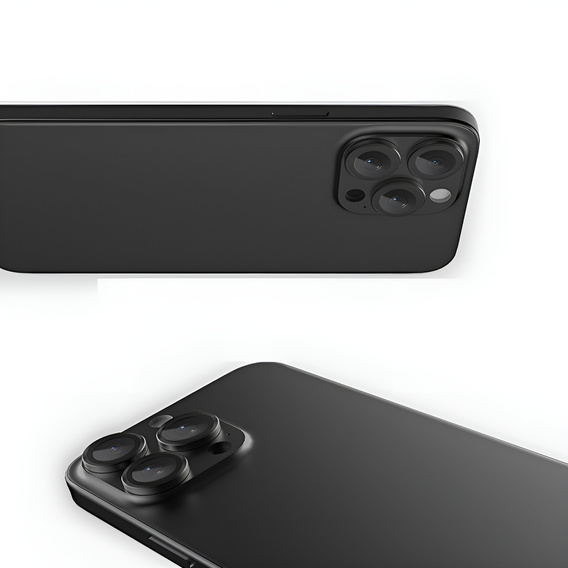 ERBORD OPTIK Pro edzett üveg iPhone 16 Pro / 16 Pro Max kamera számára, fekete