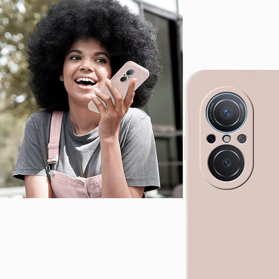 Telefontok a Huawei Nova 9 SE, Silicone Lite, rózsaszín