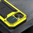 Tojás iPhone 13 Mini, R-JUST CamShield Slide, páncélozott, sárga / fekete