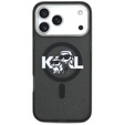Karl Lagerfeld IML Glitter Karl & Choupette Sketch Logo MagSafe tok iPhone 17 Pro Max készülékhez