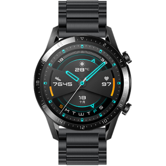 HUAWEI WATCH 2 3 4 5 GT GT2 GT3 GT4 GT5 PRO GT2e 2e 46MM 48MM fekete szíj