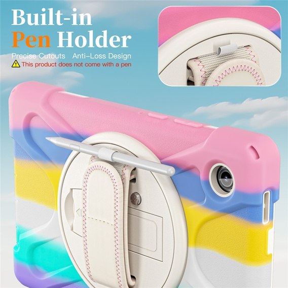 Páncélozott tok állvánnyal és vállpánttal Samsung Galaxy Tab A11 készülékhez