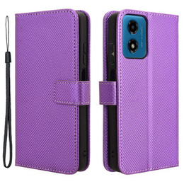 Pattintható tok a Motorola Moto G24 / G24 Power / G04, Wallet Smart Magnet, lila