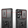 Telefontok a Samsung Galaxy S25 Ultra, KickStand Camera Lens, fekete