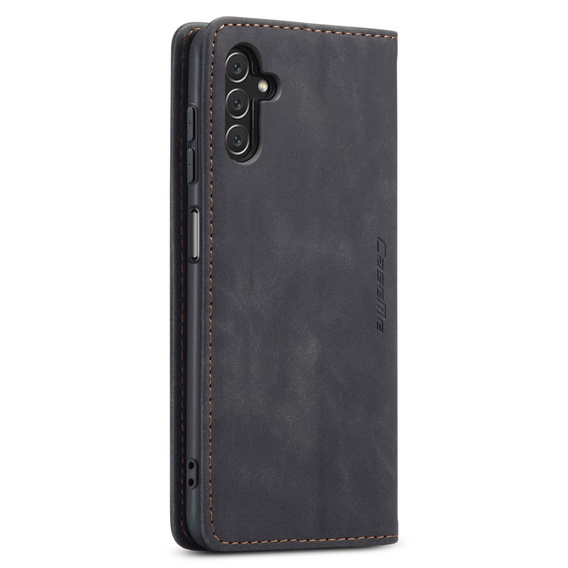 CASEME tok Samsung Galaxy A04S / A13 5G, Leather Wallet Case, fekete