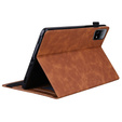 Tok Xiaomi Pad 7, Classic, tolltartóval, barna