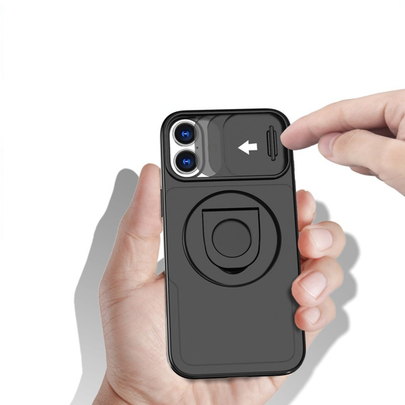 Tok iPhone 16 Plus, Military Magnet, MagSafe-hoz, fekete