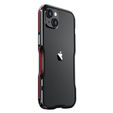 Teletok LUPHIE iPhone 14-hoz, Armor Bumper, fekete / piros