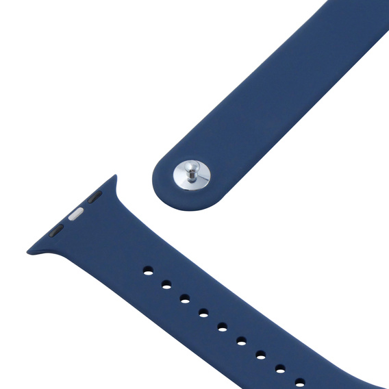 Pasek Silikonowy do Apple Watch 1/2/3/4/5/6/7/8/SE/ULTRA 42/44/45/49mm, Czarny