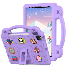 Gyermek tok iPad Air 10.9" 2022/2020 (5/4 gen.) / Pro 11" 2022/2021/2020 (4/3/2 gen.), Cute Patterns, állvánnyal, lila
