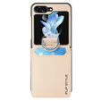 Tok Samsung Galaxy Z Flip7 FE / Z Flip6, Card Slot Ring Case, bézs színű