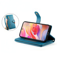 Pattintható tok a Samsung Galaxy A56 5G, Wallet Zipper Pocket, kék