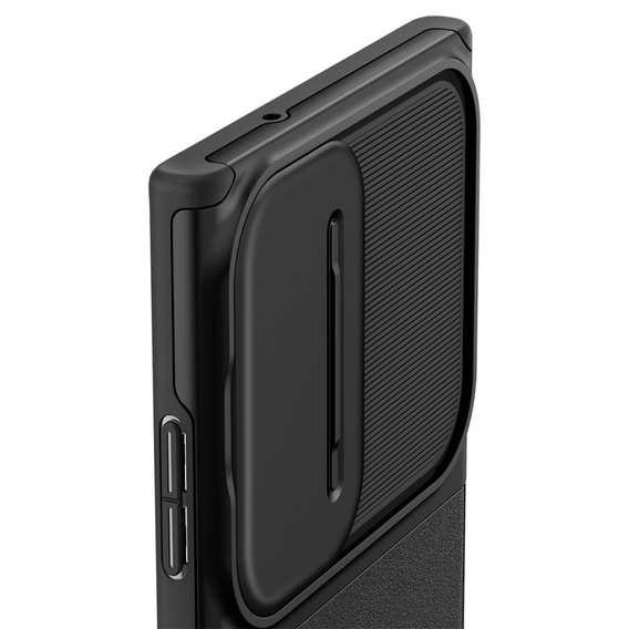 Spigen Optik Armor fekete tok Samsung Galaxy S23 Ultra készülékekhez