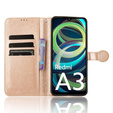 Flap tok Xiaomi Redmi A3, Wallet Rhombus, rózsaszín