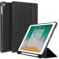 Tok iPad 9.7 2018 / 2017/ Air / Air 2, Smartcase tolltartóval, fekete