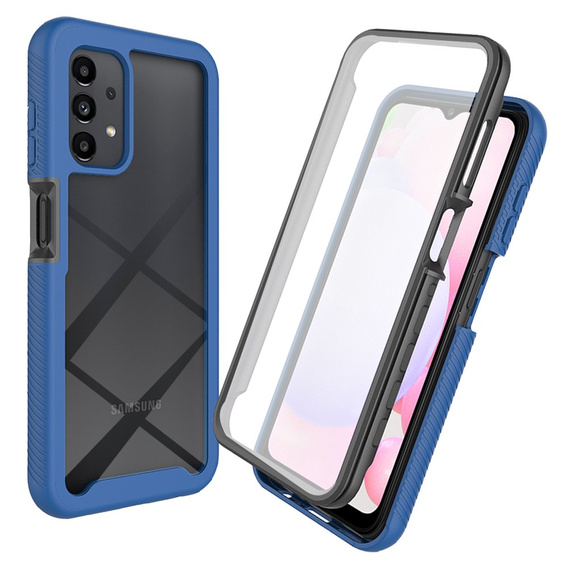 Tok Samsung Galaxy A13 4G készülékhez, Shockproof, fóliával, kék