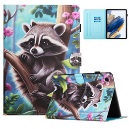 Tok Lenovo Tab M10 Plus TB-X606F, pánttal, raccoon