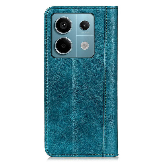 Telefontok a Xiaomi Redmi Note 13 Pro 5G, Wallet Litchi Leather, zöld