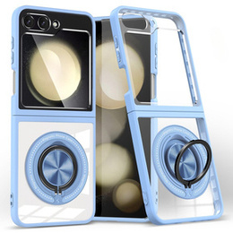 Tok Samsung Galaxy Z Flip7 FE / Z Flip6, Corners Dropproof, MagSafe-hoz, átlátszó / kék
