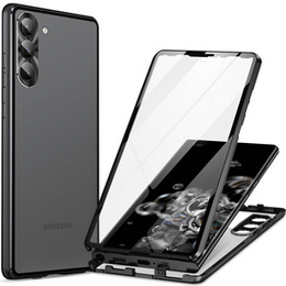 Tok Samsung Galaxy S24, Magnetic Dual Glass, fekete