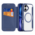 Dux Ducis tok iPhone 17-hez, Skin X Pro, pánttal, MagSafe-hoz, tengerészkék