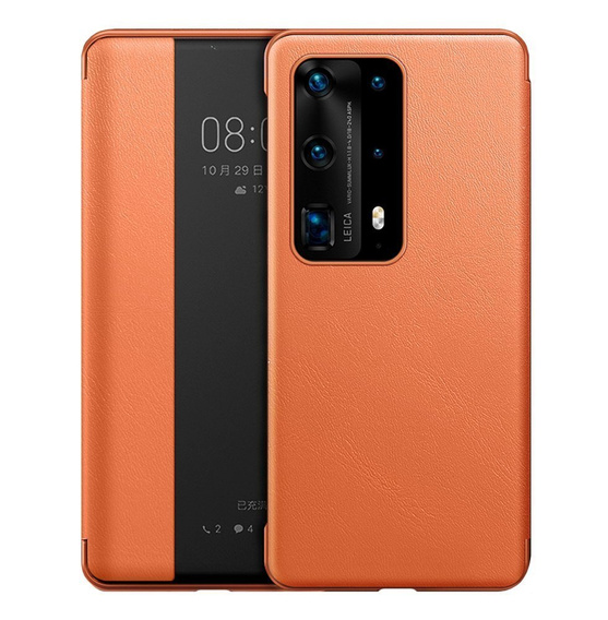 Pántos tok a Huawei P40 Pro készülékhez, Side View, narancssárga