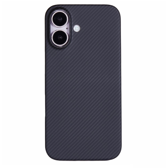 Tok iPhone 16, Aramid Fiber Cover, fekete