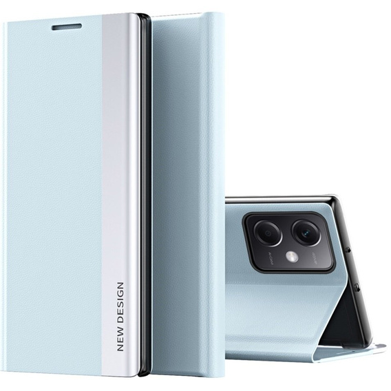 Pattintható tok a Xiaomi Poco X5 Pro 5G / Redmi Note 12 Pro, Side Magnetic, világoskék